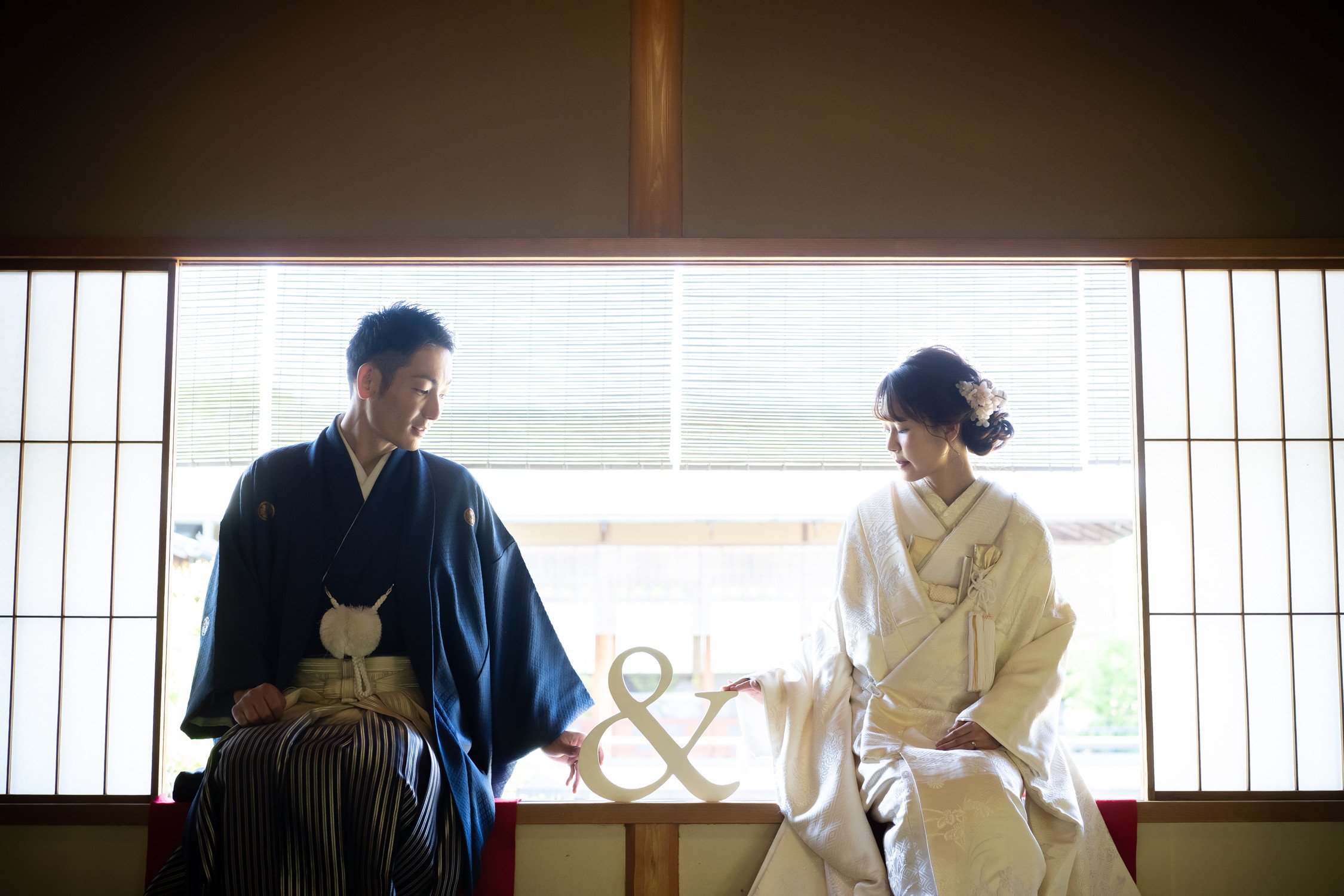 名古屋のフォトスタジオで和装前撮りロケーションフォトは白鳥庭園にて｜サンライズデジタル