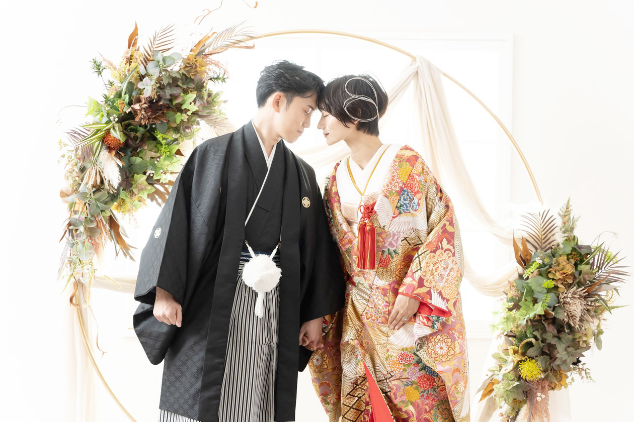 ペットと和装スタジオ｜ドライフラワー