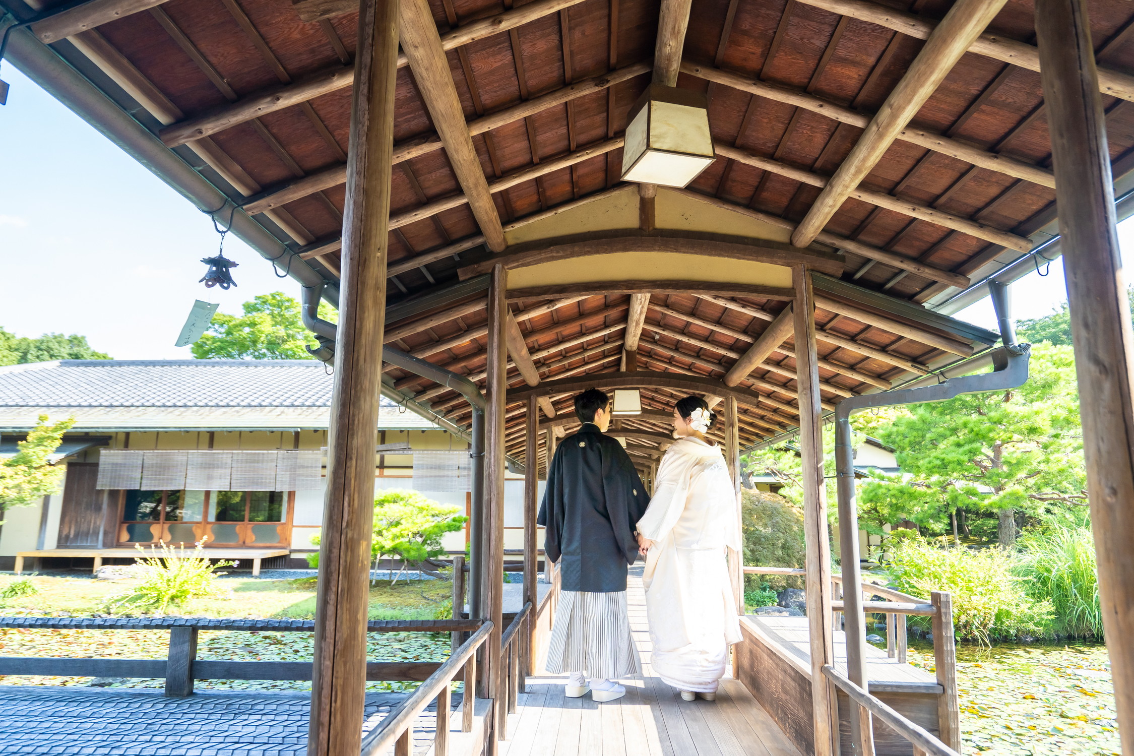 名古屋和装前撮りは白鳥庭園ロケーションフォト
