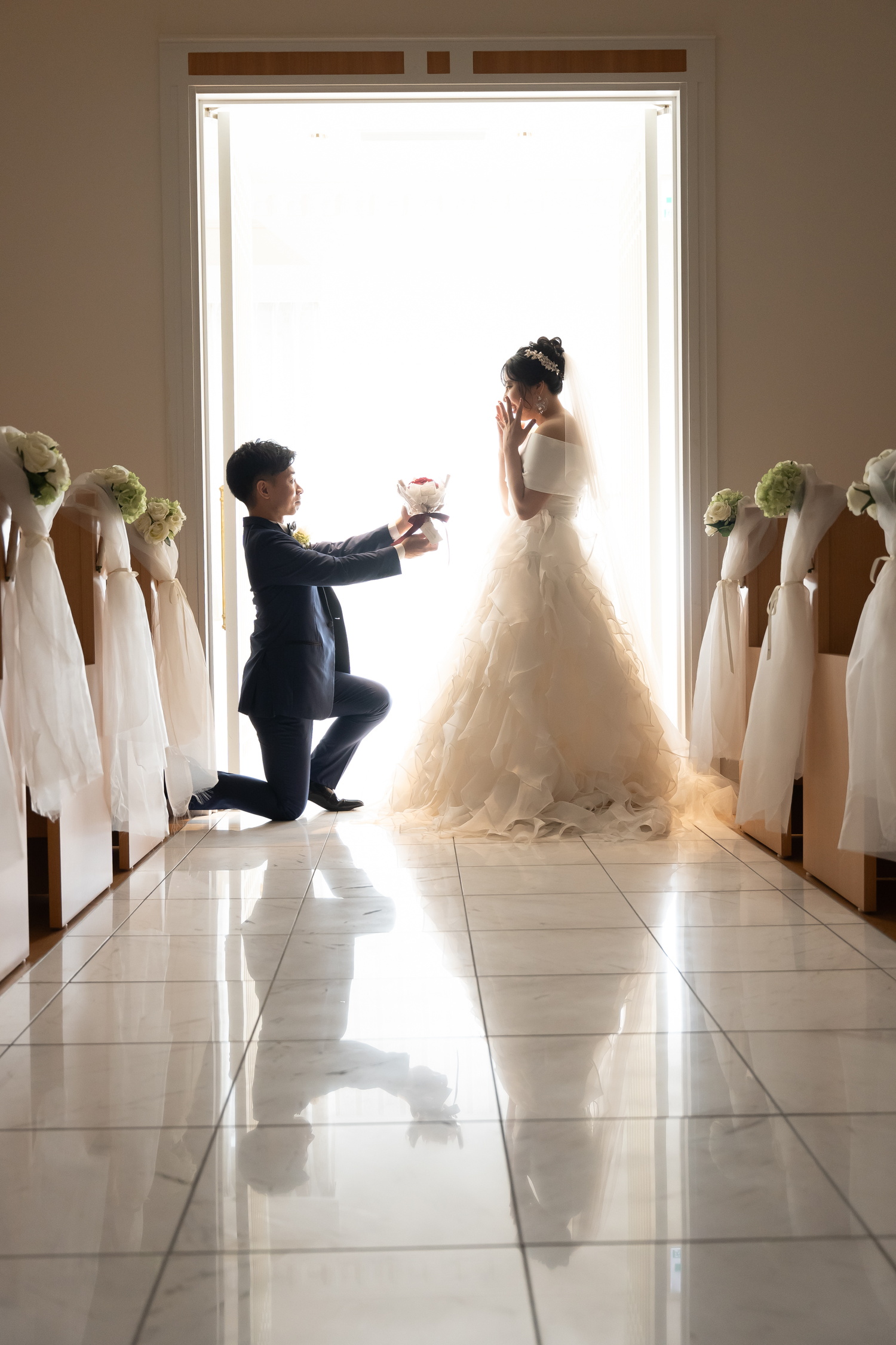 プロポーズショット　フォトウェディング名古屋 サンライズデジタル　スタジオ