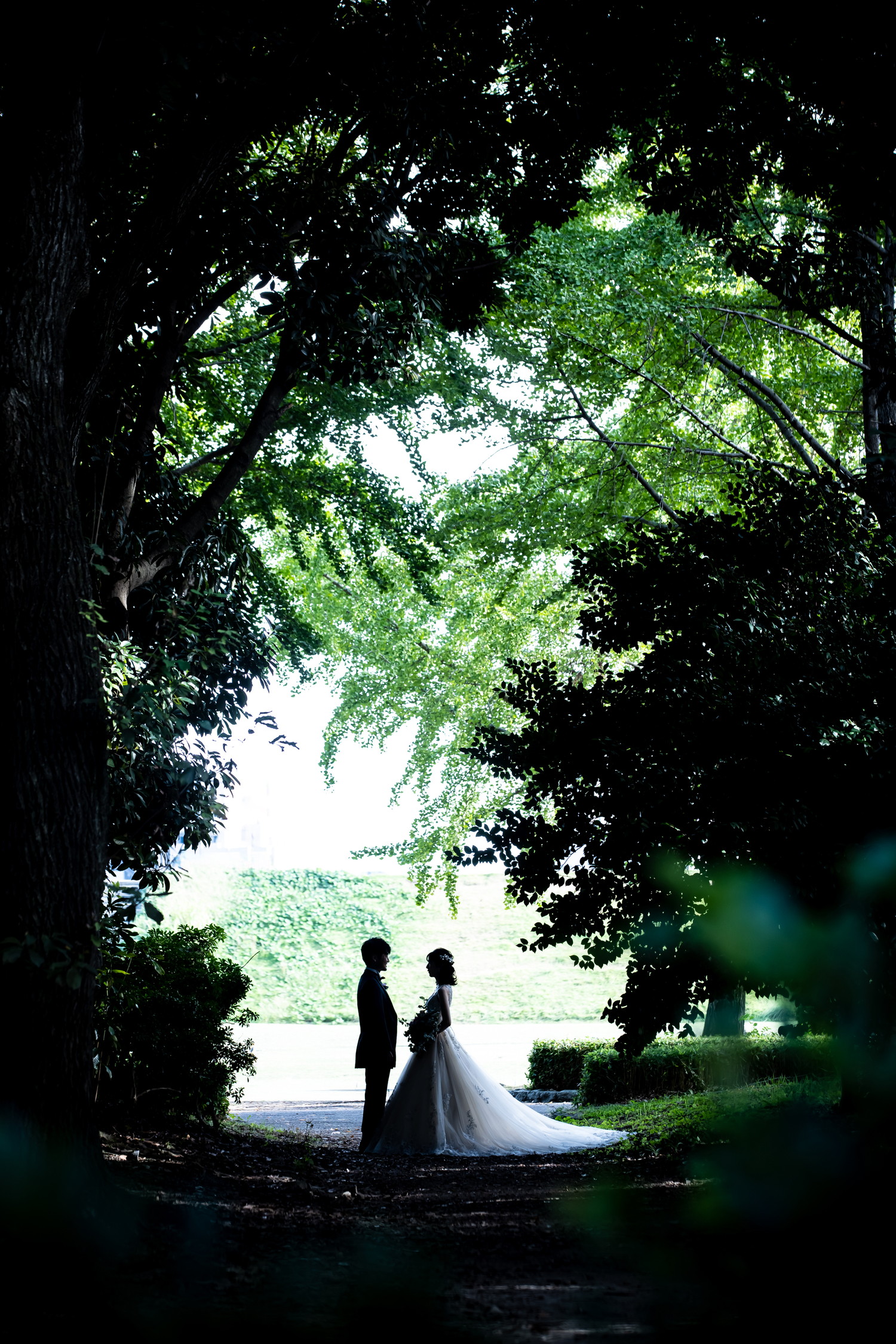 前撮りロケーションフォトは名古屋の庄内緑地公園