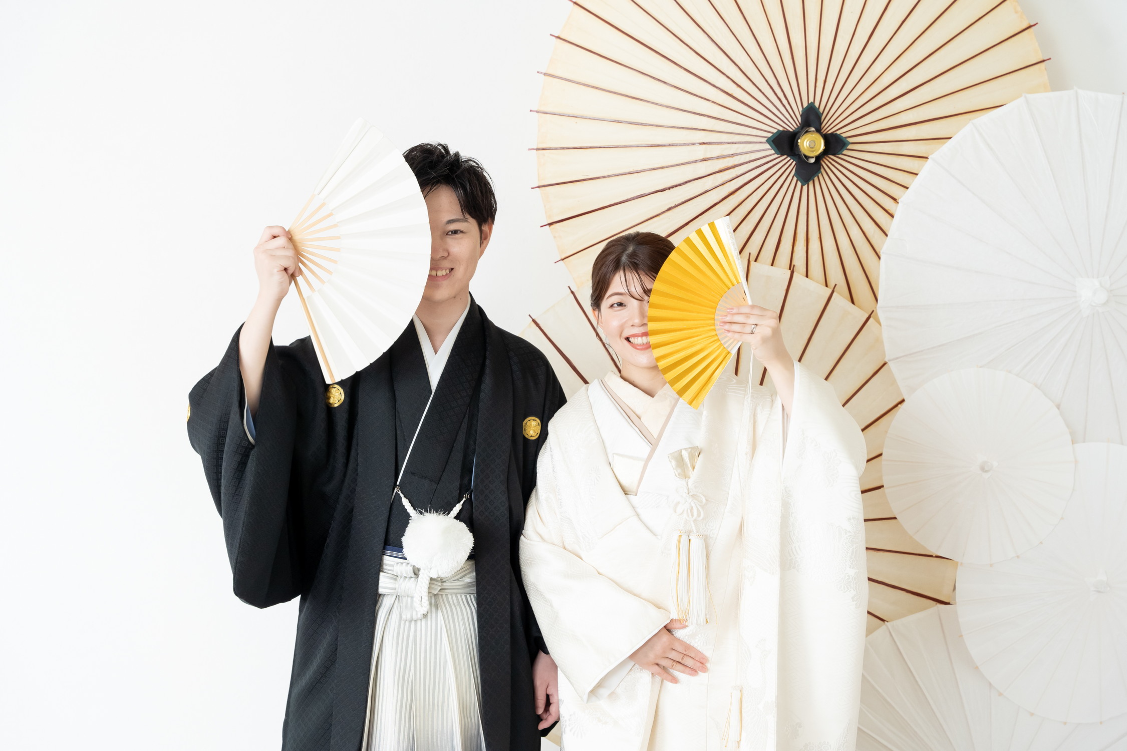 名古屋和装スタジオでのお顔隠しショット｜サンライズデジタル