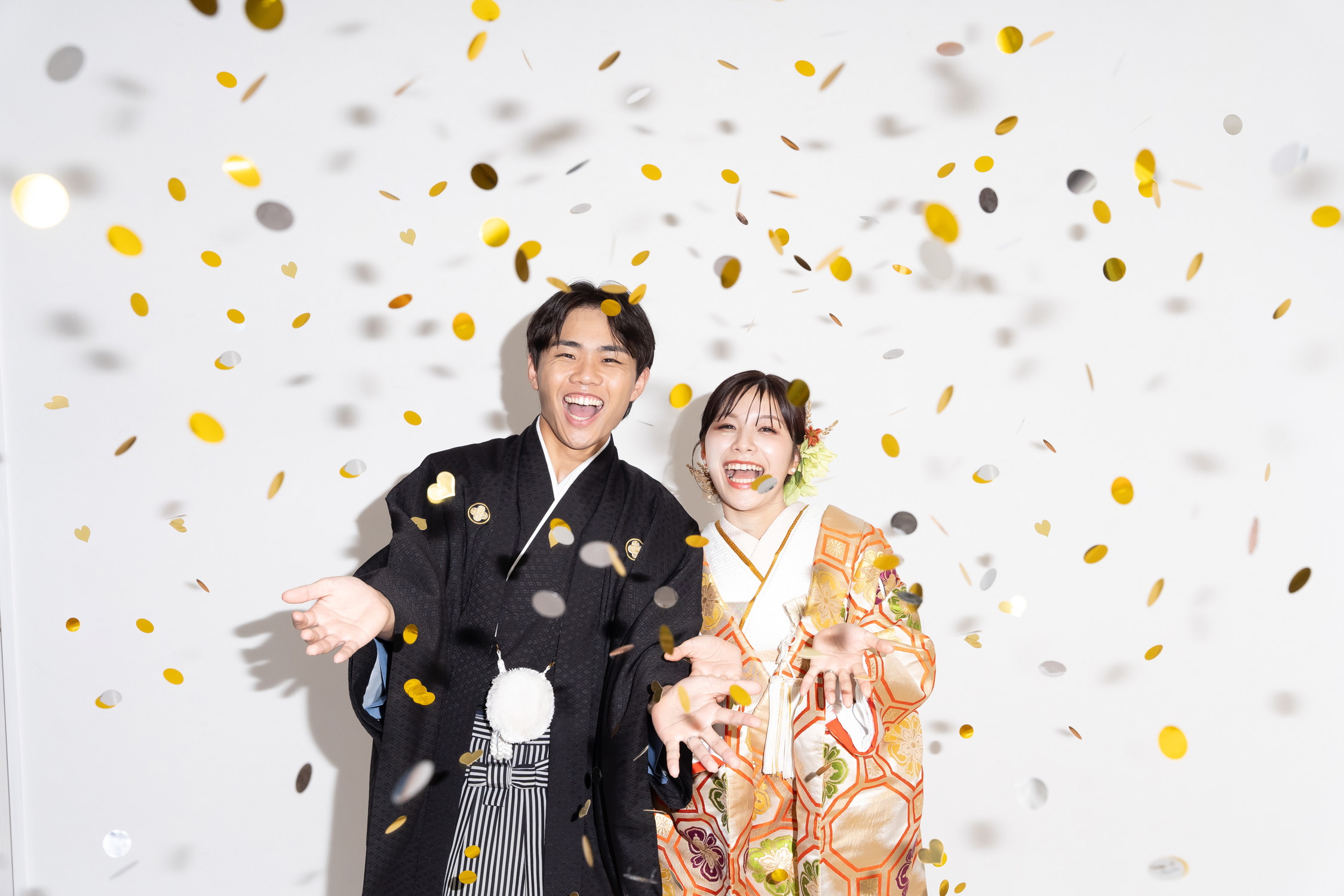 和装スタジオ前撮り 名古屋サンライズデジタル コンフェッティ 色打掛