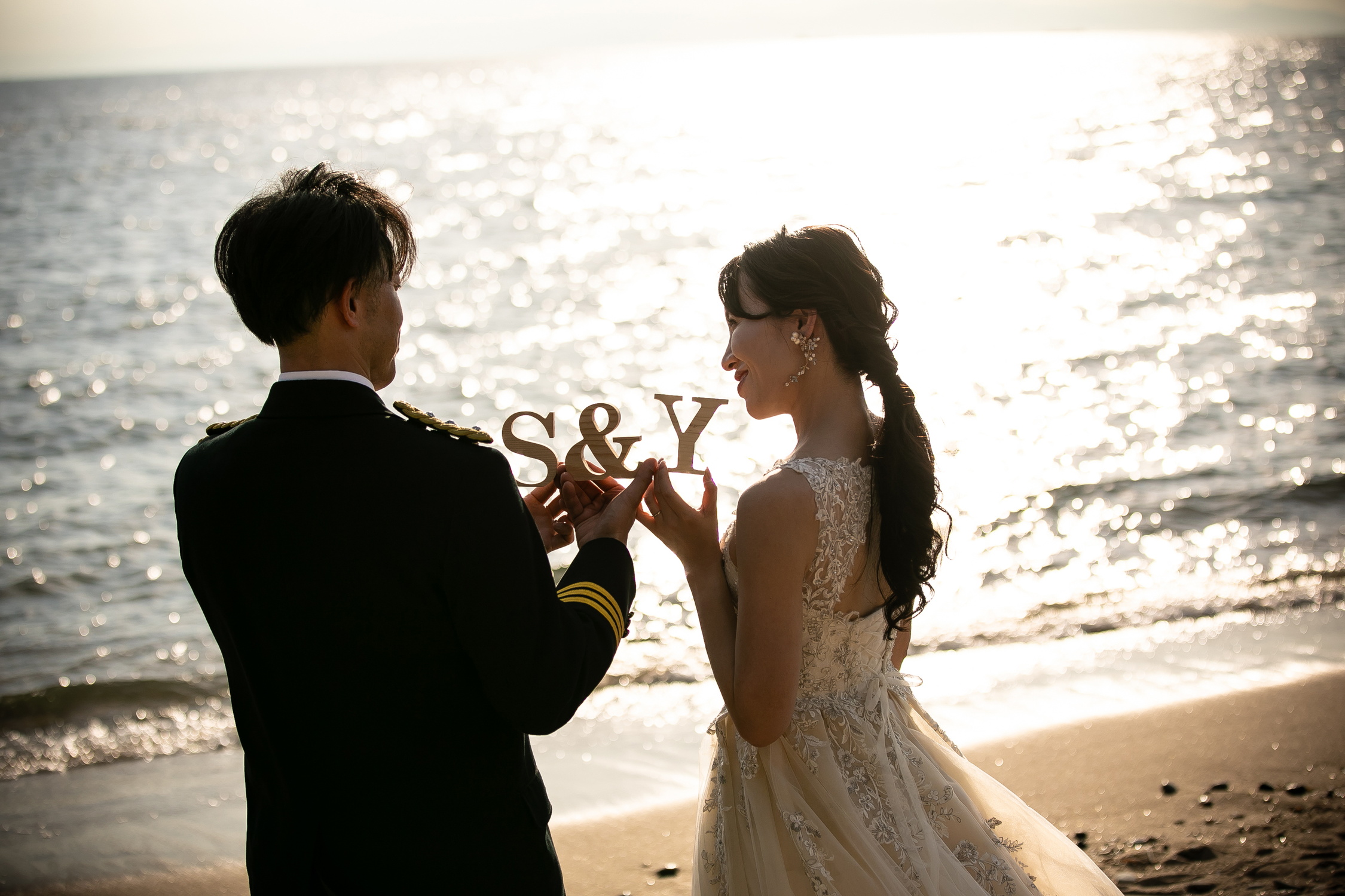 野間灯台ロケーションフォト名古屋　サンライズデジタル　シルエット