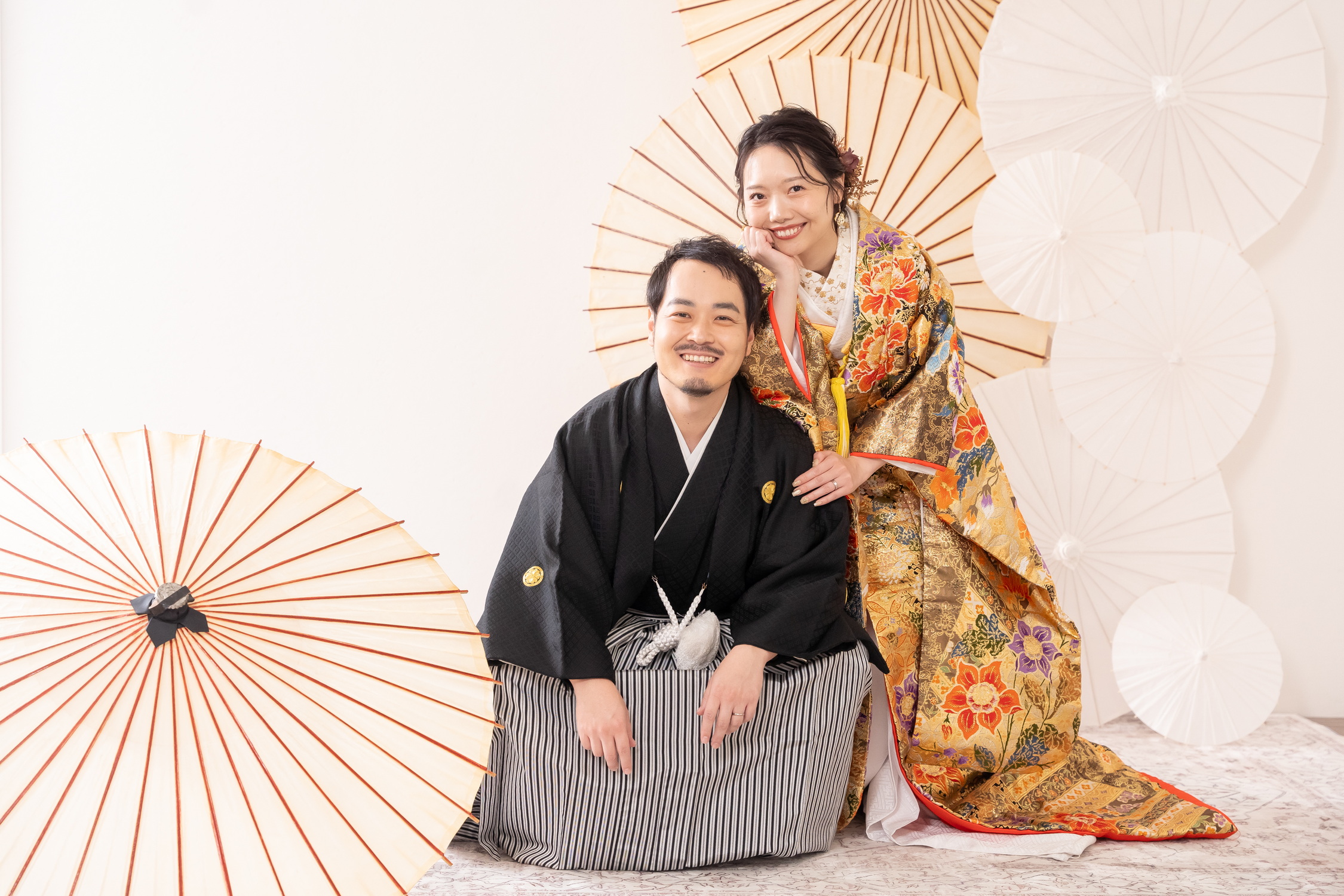 和装前撮り名古屋のフォトスタジオでカジュアルに