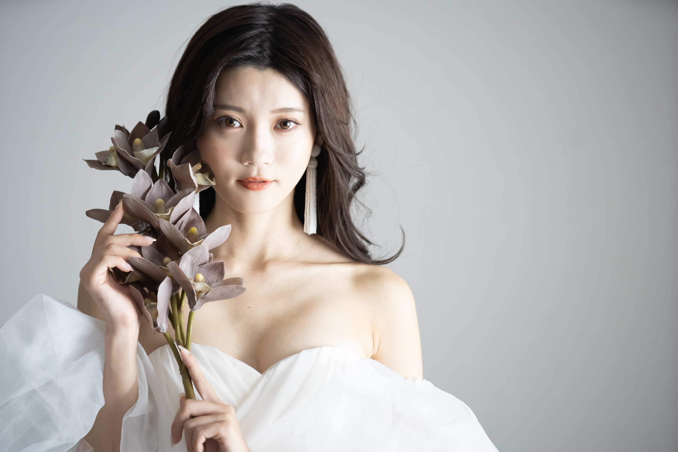 ウェディングドレス前撮りでの花嫁